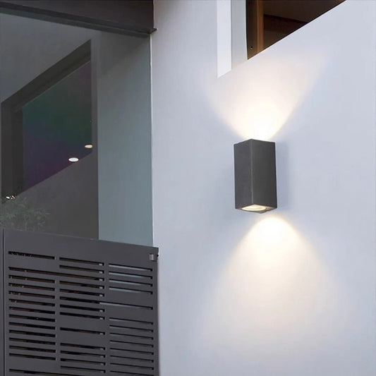 Ahana LED Wall Lamp Indoor And Outdoor Ready Up And Down - White Round