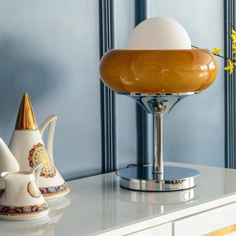 Guzzini Floor Lamp Polished Chrome Finish Led Bulb Included - Orange Floor Lamp