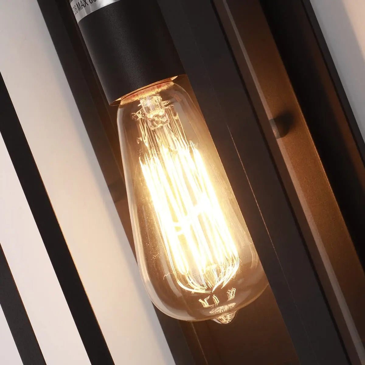 Kaelani Outdoor Wall Lamps Set of Two Clear Tempered Glass - 