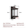Rachael Outdoor Wall Lamp Weather Resistant Aluminum Frame - 
