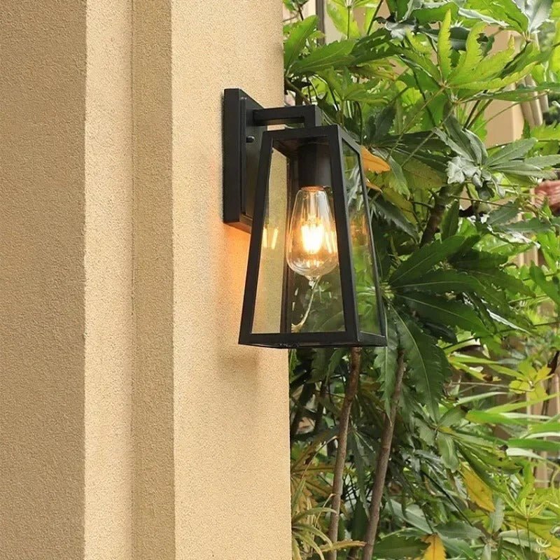 Nahomi Outdoor Wall Lamp Thickened Aluminum All Weather - Glass