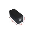 Ahana LED Wall Lamp Indoor And Outdoor Ready Up And Down - Black Square B