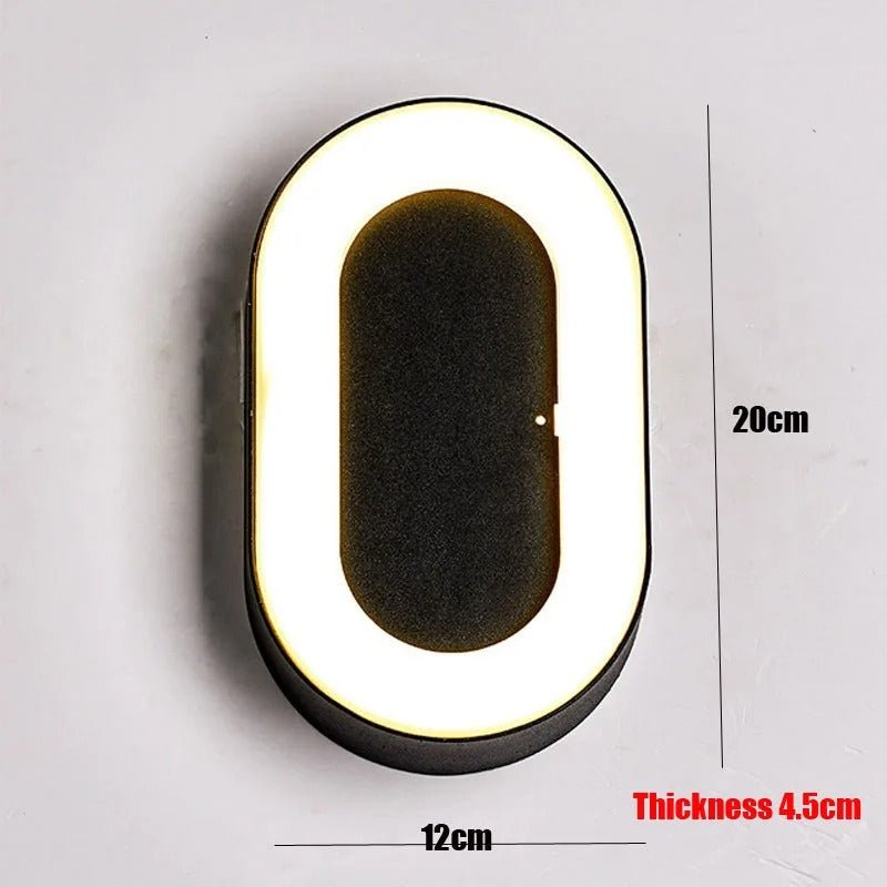 Azul LED Ceiling Lamp IP65 Waterproof Durable Aluminum Body - Oval