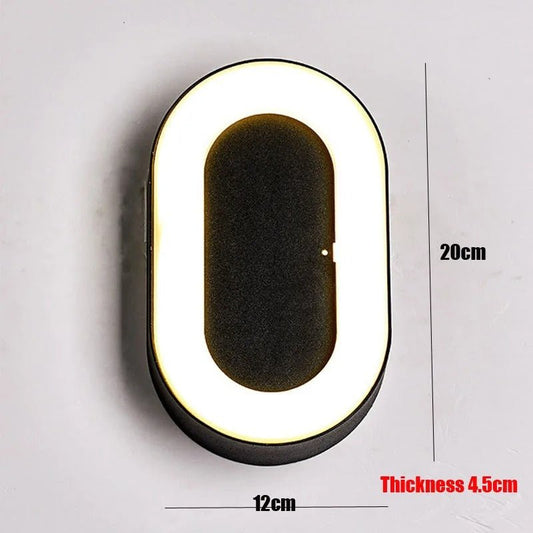Azul LED Ceiling Lamp IP65 Waterproof Durable Aluminum Body - Oval