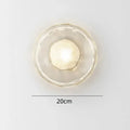 Taytum Wall Lamp Nordic Design Clear Glass Metal Body - A - Clear glass