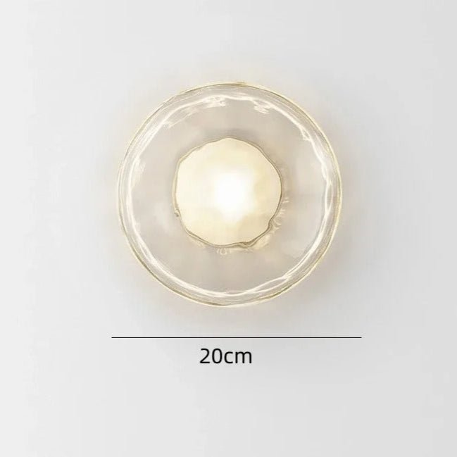 Taytum Wall Lamp Nordic Design Clear Glass Metal Body - A - Clear glass