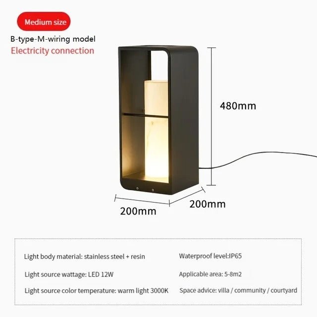 Sariyah Outdoor Light Solar Powered IP54 Waterproof - Electricity Wired M