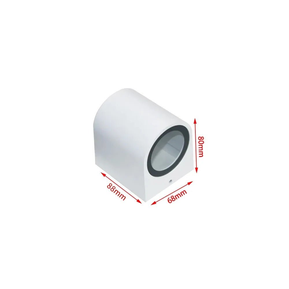 Ahana LED Wall Lamp Indoor And Outdoor Ready Up And Down - White Round