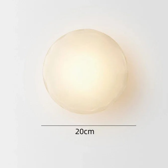 Taytum Wall Lamp Nordic Design Clear Glass Metal Body - A - Frosted White glass