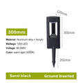 Bellamey LED Bollard Light IP65 Waterproof Black Aluminum - 30cm ground insert
