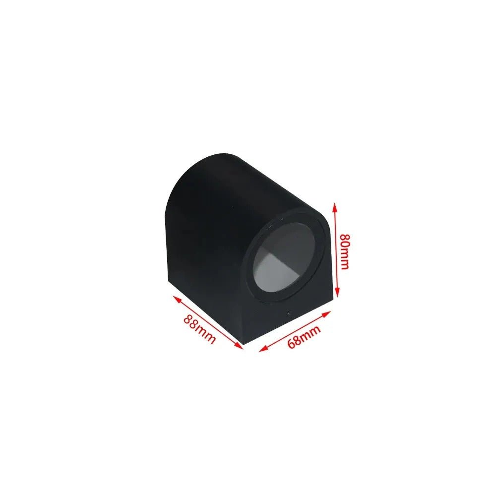 Ahana LED Wall Lamp Indoor And Outdoor Ready Up And Down - Black Round