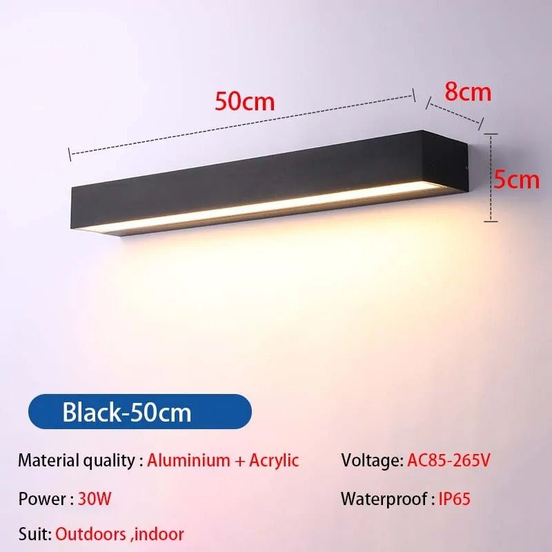 Ailyn LED Wall Light IP65 Exterior Aluminum Alloy Body - 50cm - 30W