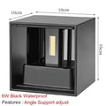 Valeyza Outdoor Wall Lamp IP65 Waterproof Durable Aluminum - 6W Black