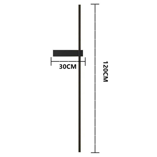 Aida LED Wall Lamp Outdoor Light IP65 Waterproof Aluminum - Black 120CM