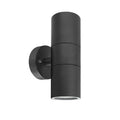 Adalee Outdoor Wall Lamp Weatherproof LED Up Down Light - 2 Head Black
