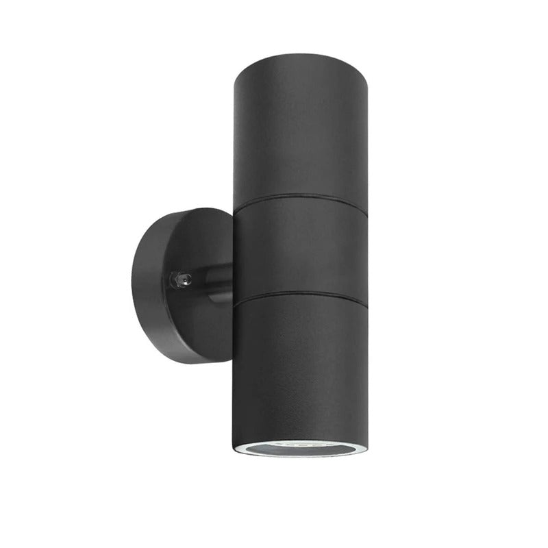 Adalee Outdoor Wall Lamp Weatherproof LED Up Down Light - 2 Head Black