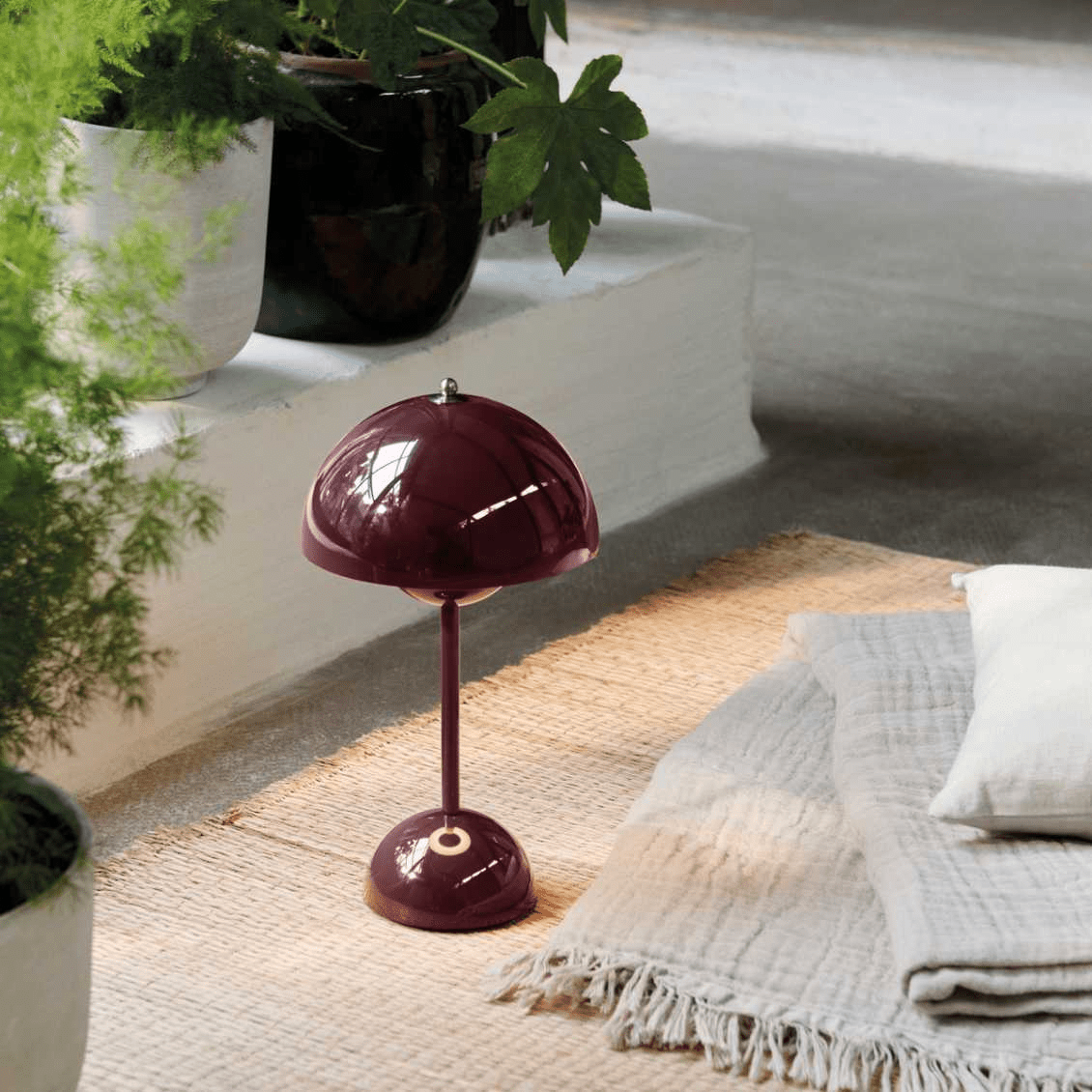 Lunada Table Lamp Energy - Efficient Environmentally Friendly - 200000795:29Red - Burgundy