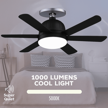 LumiFan™ – 2 - in - 1 Socket Fan with LED Light - 136:40808150256LED;249:2000063051PCS - White