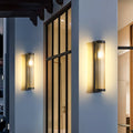 Amalia Solar LED Outdoor Wall Lamp Premium Metal Glass - 28cm