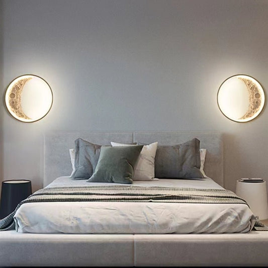 Twilight Moon Lamp Moon Lamp Geometric Design Textures - 40cm