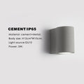 Adamaris Cement Outdoor Wall Lamp IP65 Waterproof Nordic - Cement