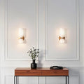 Bello Wall Lamp Two Glass Shades Energy Efficient LED - Clear