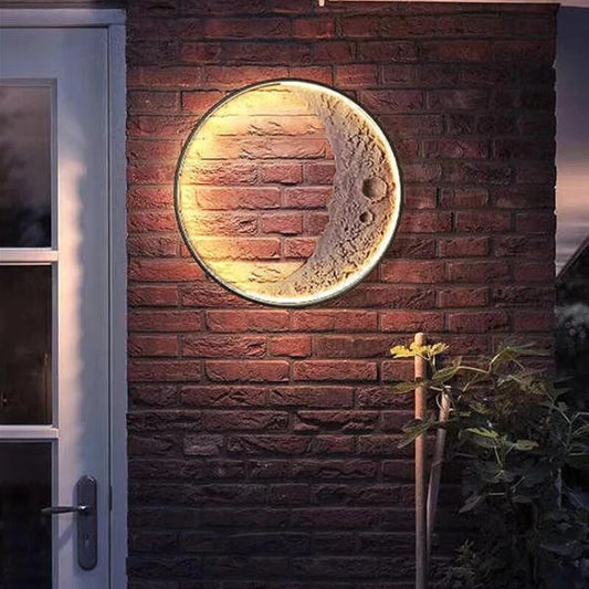 Twilight Moon Lamp Moon Lamp Geometric Design Textures - 40cm